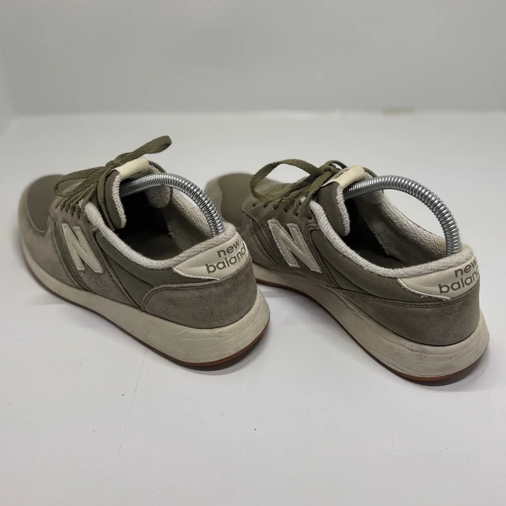 New Balance 420 Sneakers Men’s 8.5 Olive Green Suede Mesh Casual Retro Shoes - Picture 5 of 13